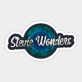 Vintage Stevie Wonders Sticker